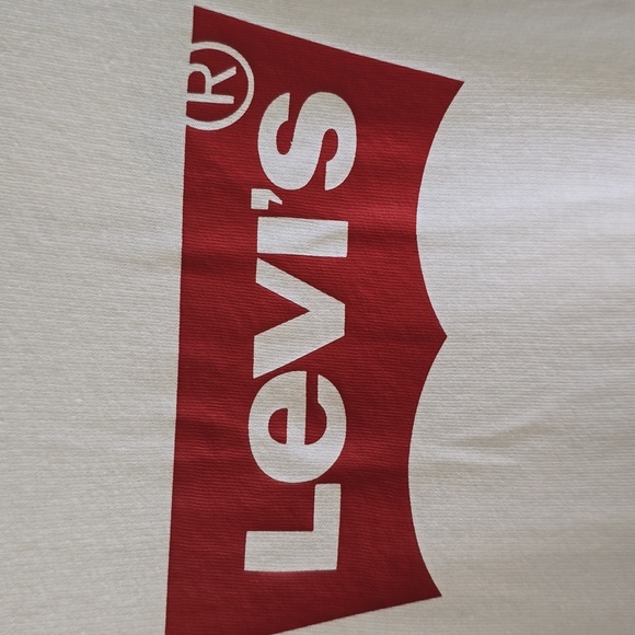 LEVI'S BRAND SIGNATURE WOMENS LONG SLEEVES WHITE SWEATSHIRT MEDIUM - Picture 3 of 15